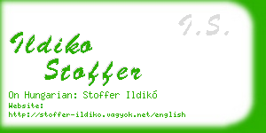 ildiko stoffer business card